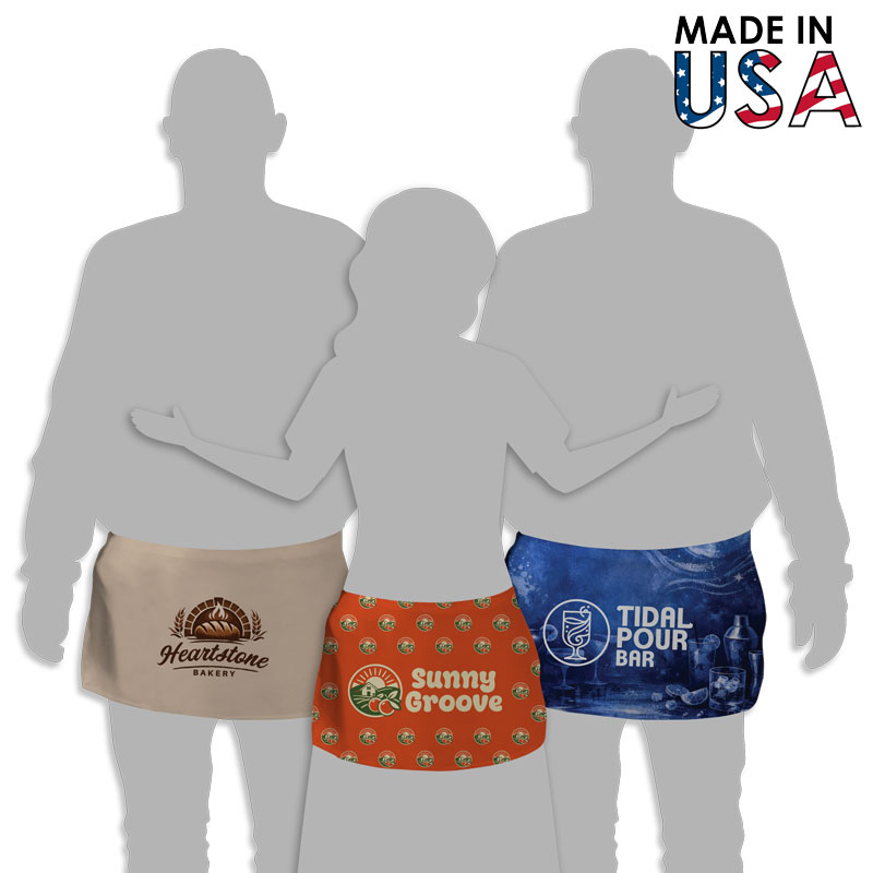 Full-Color Poly Canvas Server Apron