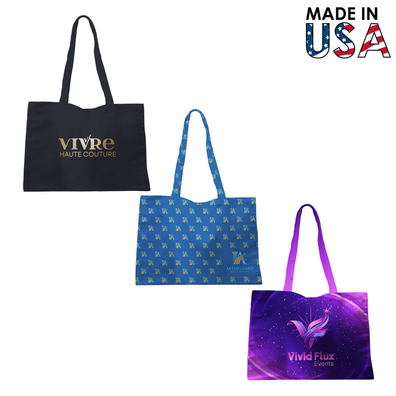 14x10 Full-Color Poly Canvas Tote