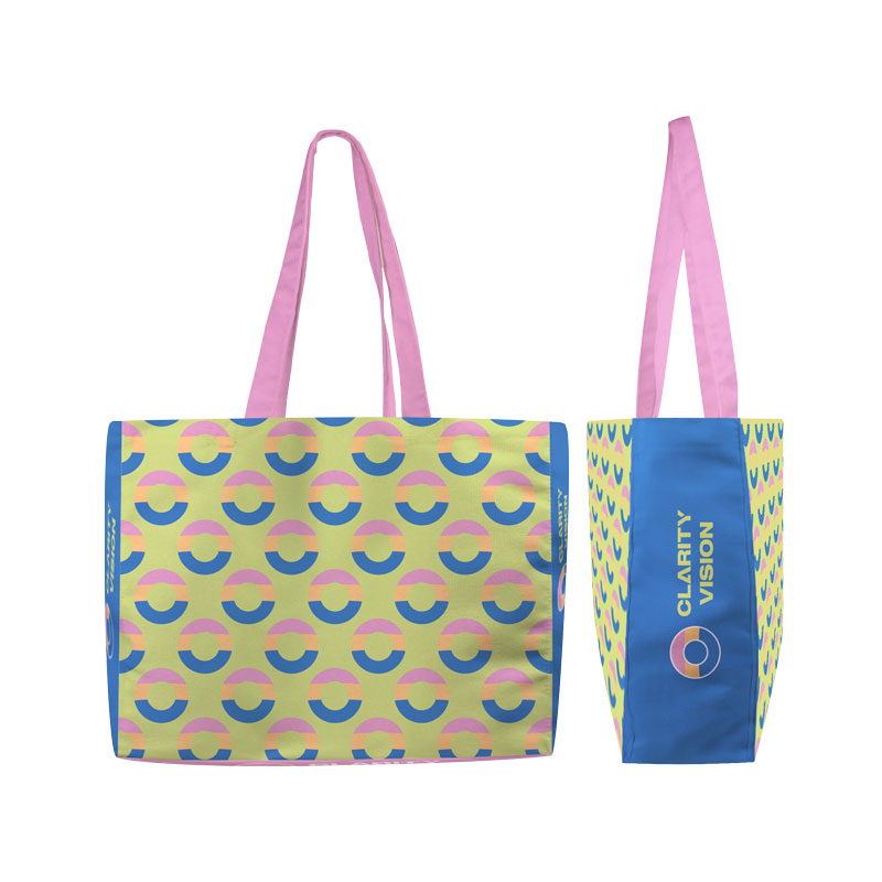14x12x5 Poly Canvas 5-Panel Tote with 5" Gusset