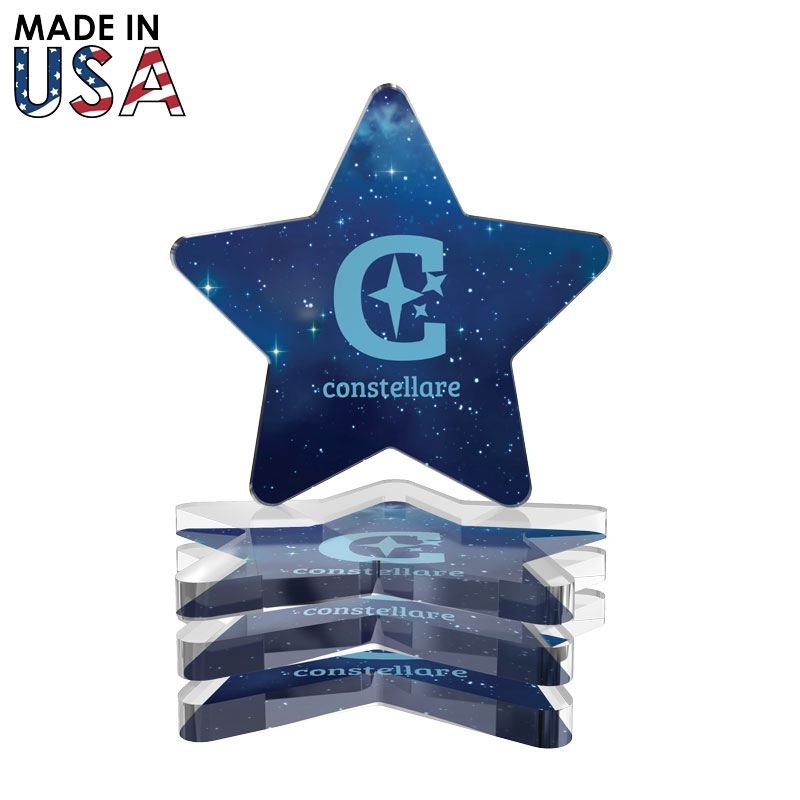 Premium Acrylic Coaster Set - Star