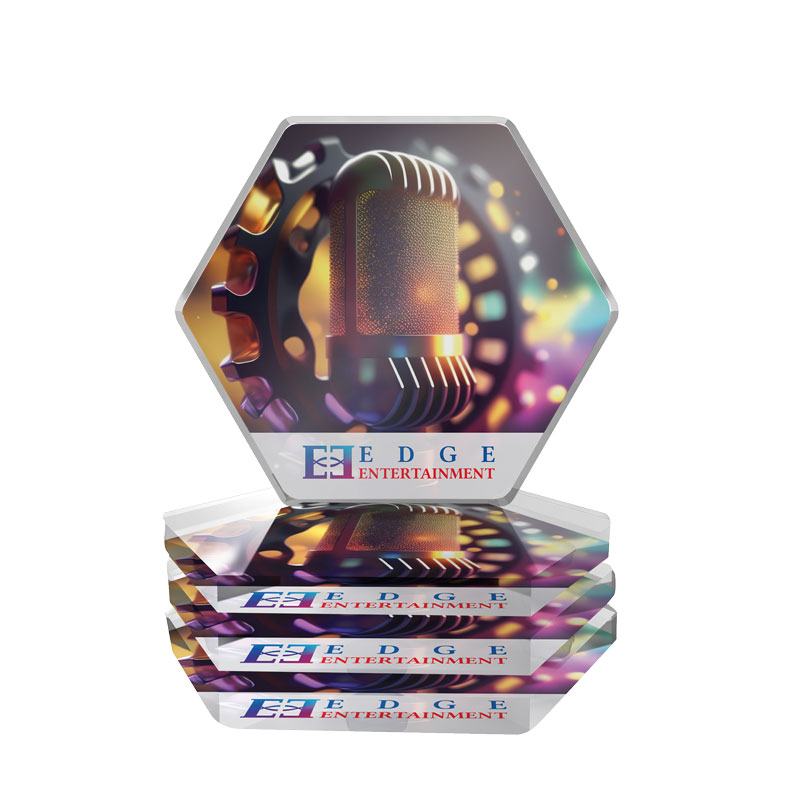 Premium Acrylic Coaster Set - Hexagon
