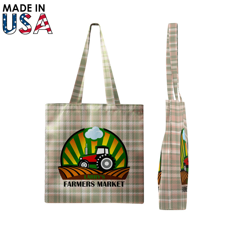 The Lorenzo Shoulder Tote - Full-Color Poly Canvas