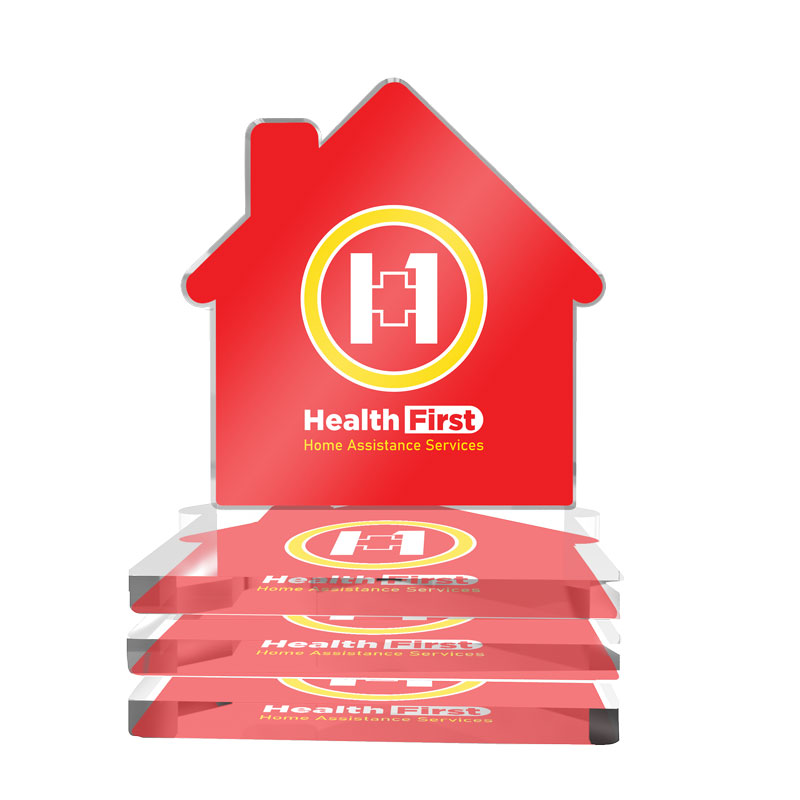 Premium Acrylic Coaster Set - House