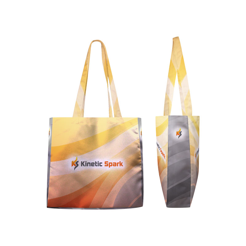 12x12x3 Poly Canvas 5-Panel Tote with 3" Gusset