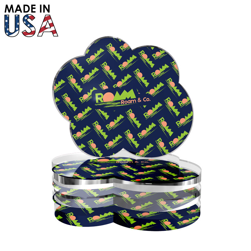 Premium Acrylic Coaster Set - Cloud