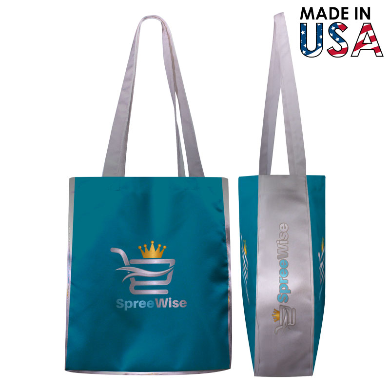 15x17x5 Full-Color Poly Canvas Tote with 5" Gusset