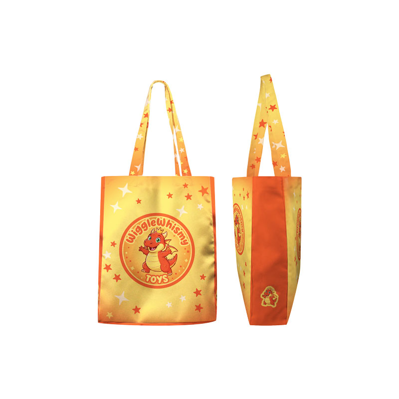 9x12x3 Poly Canvas 5-Panel Tote with 3" Gusset
