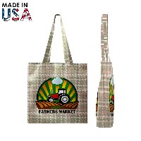 The Lorenzo Shoulder Tote - Full-Color Poly Canvas